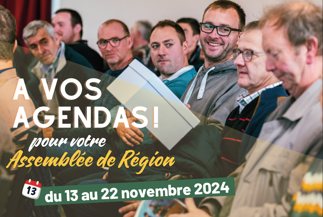 Au programme de votre assemblée de région…