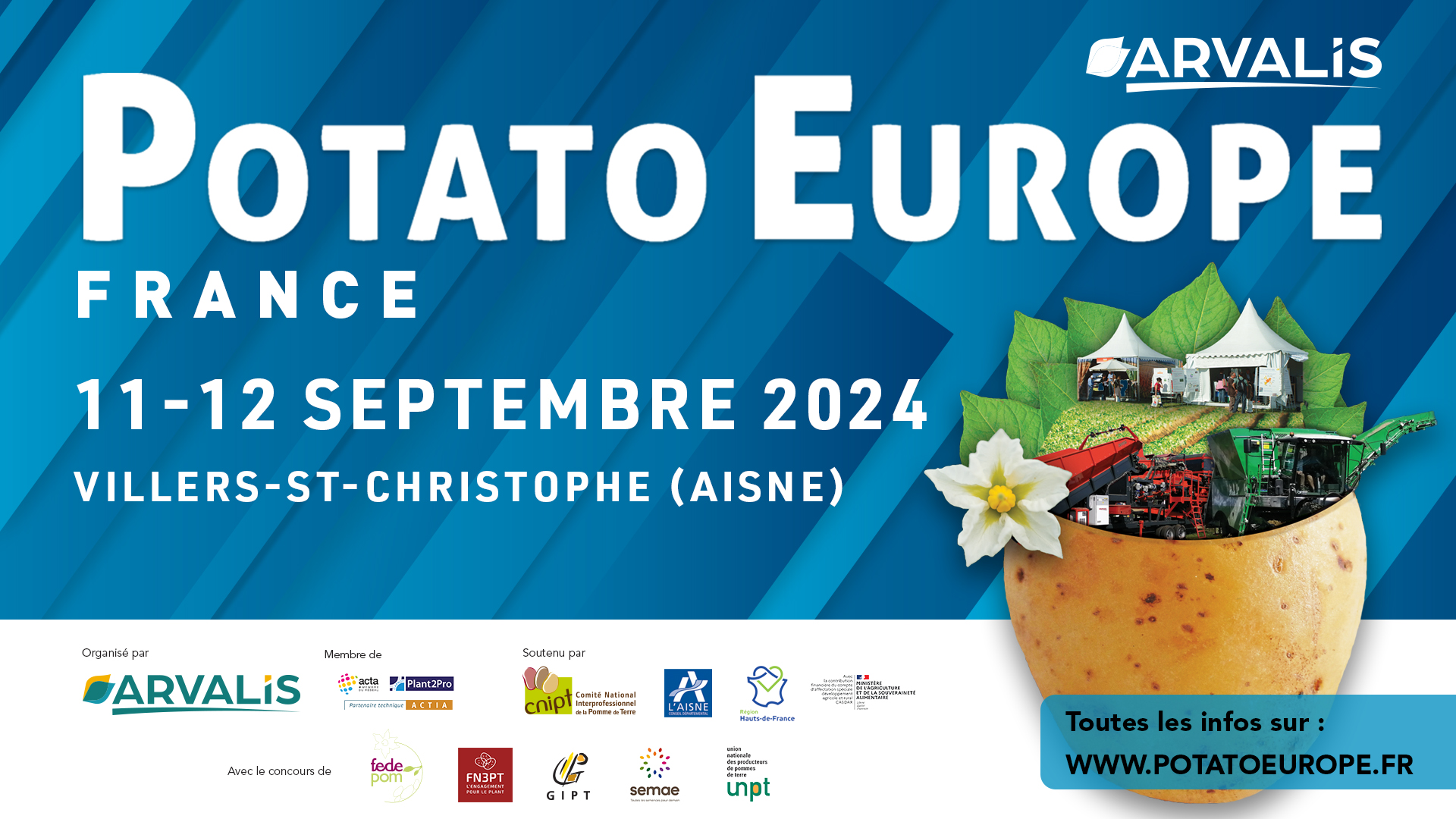 Rendez-vous sur Potato Europe 2024 !